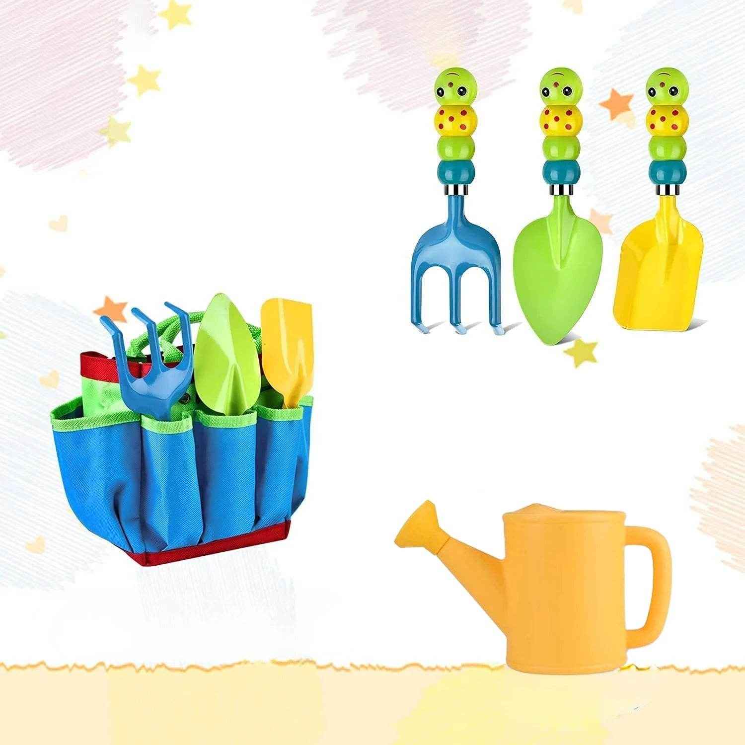 🌼 Dig, Plant & Play! Colourful Garden Tools Set for Little Green-Thumbs - ThiGui