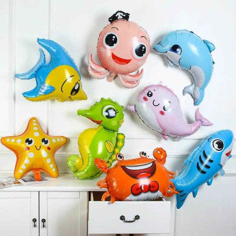 🐳Ocean Party Magic – Adorable Marine Animal Balloons That Make a Splash! - ThiGui