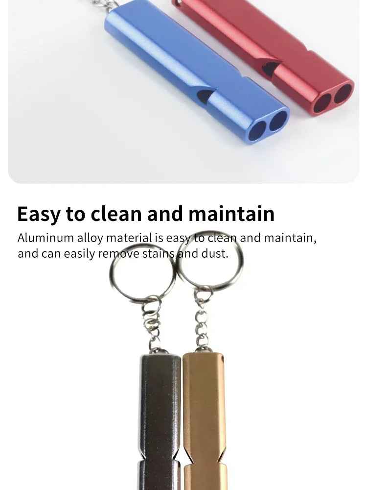 🛡️Flat Dual-Tone Safety Whistle – Compact & Loud for Outdoor Adventures with Your Little Explorer - ThiGui