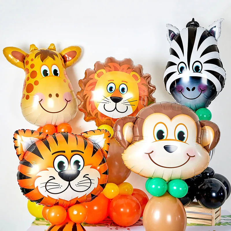 🎉 Wild Jungle Animal Balloons – Safari Party Magic with Lions, Tigers & More! 🐯🎈 - ThiGui