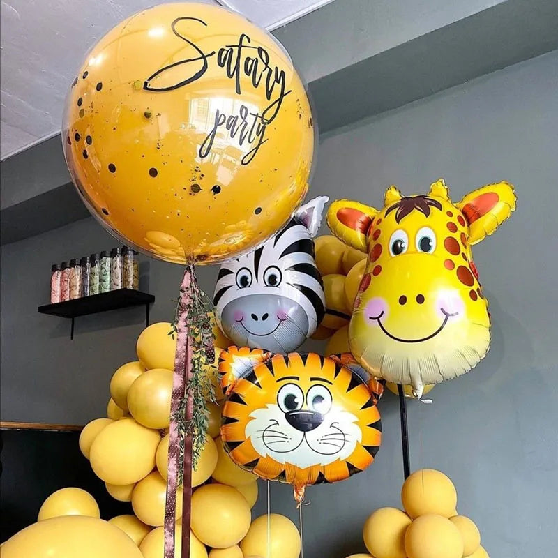🎉 Wild Jungle Animal Balloons – Safari Party Magic with Lions, Tigers & More! 🐯🎈 - ThiGui