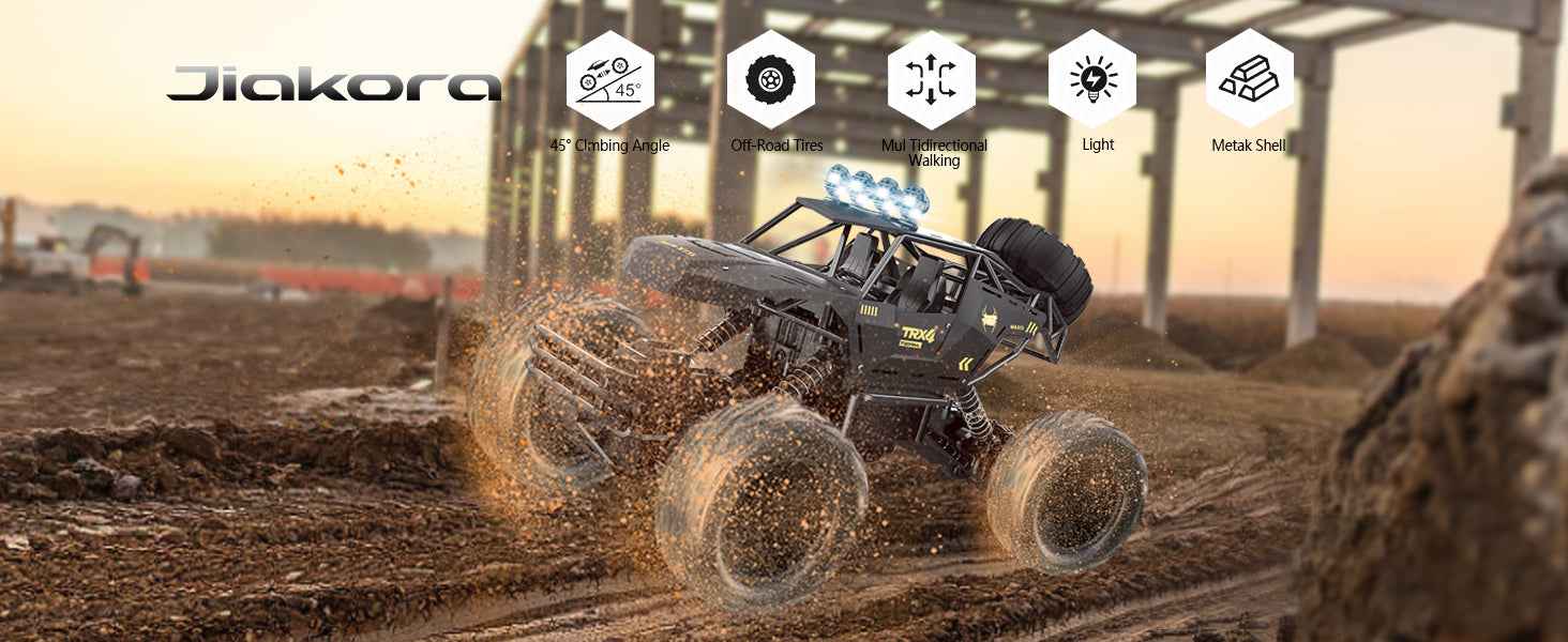 🚙 Off-Road RC Power Beast – 4WD Drift Stunt Car with LED Lights! 🔋💨 - ThiGui